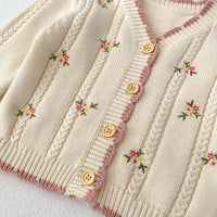 Load image into Gallery viewer, Baby Kid Girls Flower Embroidered Cardigan Wholesale 230828120
