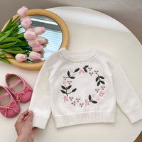 Load image into Gallery viewer, Baby Kid Girls Embroidered Sweaters Wholesale 230828123
