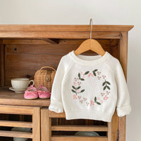 Load image into Gallery viewer, Baby Kid Girls Embroidered Sweaters Wholesale 230828123
