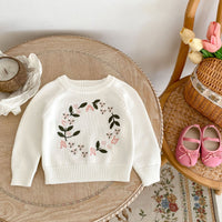 Load image into Gallery viewer, Baby Kid Girls Embroidered Sweaters Wholesale 230828123
