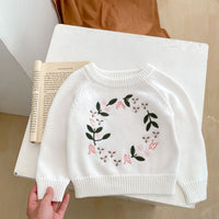 Load image into Gallery viewer, Baby Kid Girls Embroidered Sweaters Wholesale 230828123

