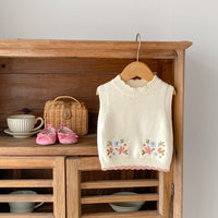 Load image into Gallery viewer, Baby Kid Girls Flower Embroidered Vests Waistcoats Wholesale 230828125
