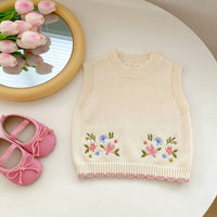 Load image into Gallery viewer, Baby Kid Girls Flower Embroidered Vests Waistcoats Wholesale 230828125
