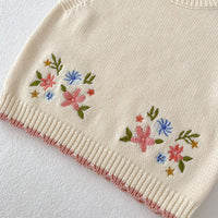 Load image into Gallery viewer, Baby Kid Girls Flower Embroidered Vests Waistcoats Wholesale 230828125
