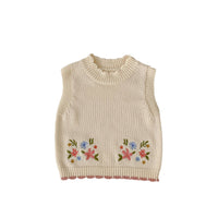 Load image into Gallery viewer, Baby Kid Girls Flower Embroidered Vests Waistcoats Wholesale 230828125
