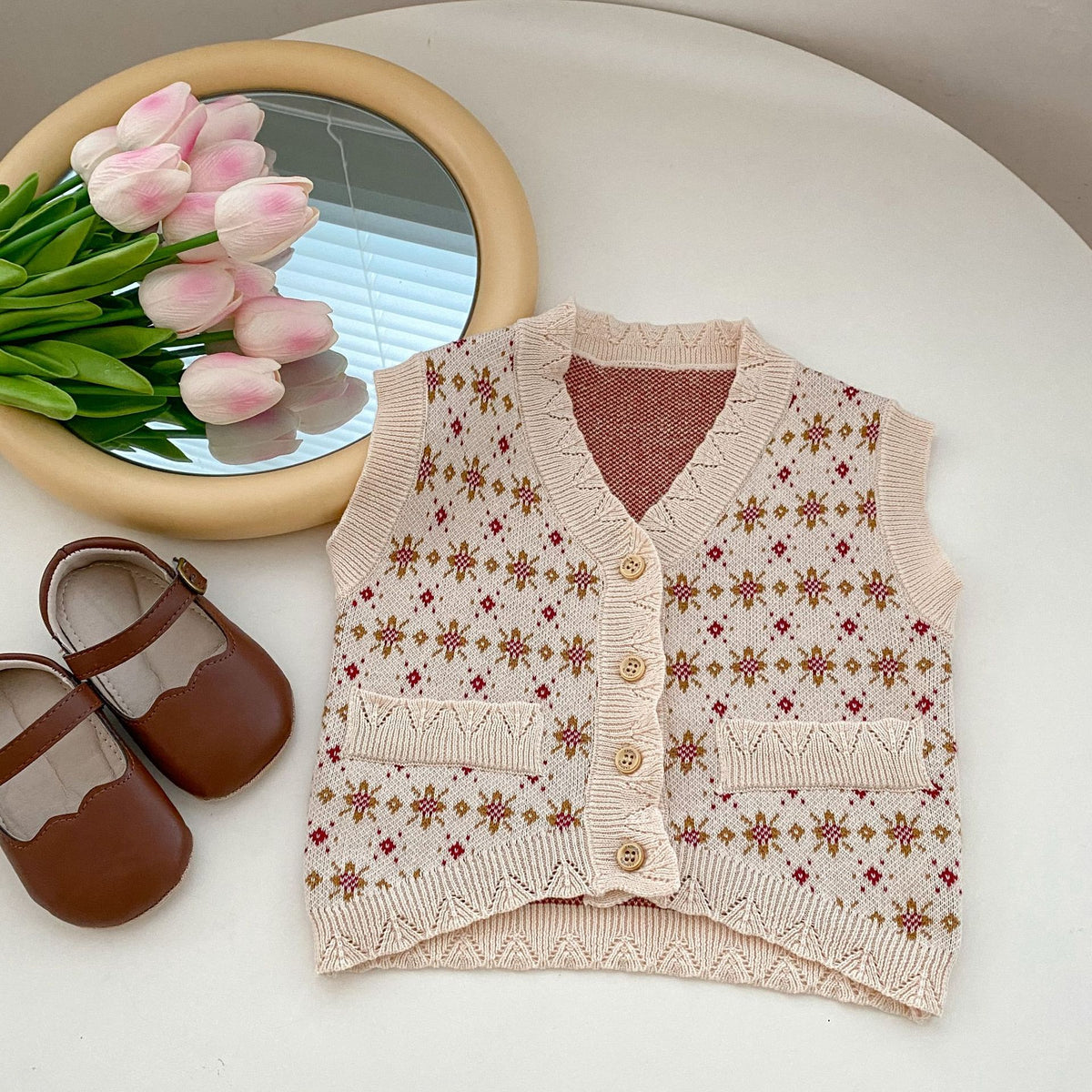 Baby Kid Girls Crochet Vests Waistcoats Wholesale 230828127