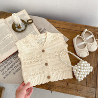 Load image into Gallery viewer, Baby Kid Girls Solid Color Vests Waistcoats Wholesale 230828141
