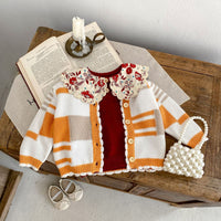 Load image into Gallery viewer, Baby Kid Girls Solid Color Flower Sweaters Wholesale 230828177
