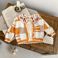 Load image into Gallery viewer, Baby Kid Girls Solid Color Flower Sweaters Wholesale 230828177

