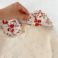 Load image into Gallery viewer, Baby Kid Girls Solid Color Flower Sweaters Wholesale 230828177
