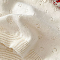 Load image into Gallery viewer, Baby Kid Girls Solid Color Flower Sweaters Wholesale 230828177
