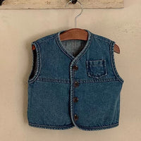 Load image into Gallery viewer, Baby Kid Girls Boys Solid Color Vests Waistcoats Wholesale 230828222
