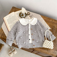 Load image into Gallery viewer, Baby Kid Girls Solid Color Cardigan Wholesale 230828225
