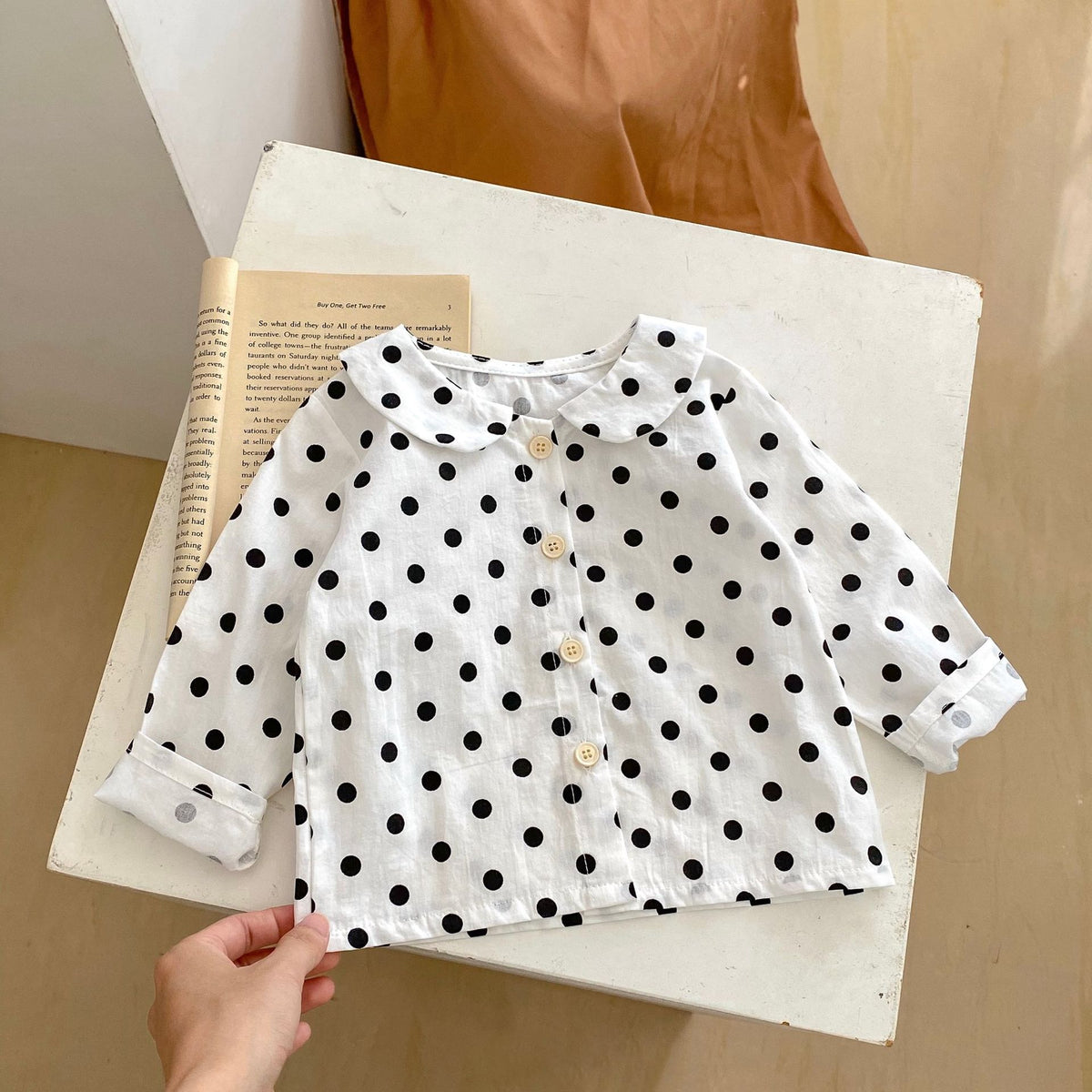 Baby Kid Girls Polka dots Tops Wholesale 230828241