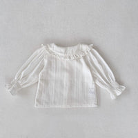 Load image into Gallery viewer, 2 Pieces Set Baby Kid Girls Solid Color Print Tops And Flower Shorts Wholesale 230828248
