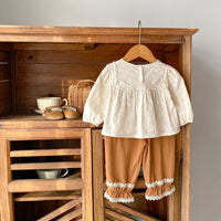 Load image into Gallery viewer, Baby Kid Girls Solid Color Love heart Tops And Pants Wholesale 230828257
