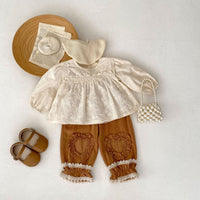 Load image into Gallery viewer, Baby Kid Girls Solid Color Love heart Tops And Pants Wholesale 230828257
