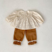 Load image into Gallery viewer, Baby Kid Girls Solid Color Love heart Tops And Pants Wholesale 230828257
