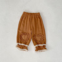 Load image into Gallery viewer, Baby Kid Girls Solid Color Love heart Tops And Pants Wholesale 230828257
