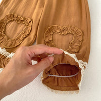 Load image into Gallery viewer, Baby Kid Girls Solid Color Love heart Tops And Pants Wholesale 230828257
