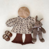 Load image into Gallery viewer, Baby Kid Girls Solid Color Flower Print Tops Pants Wholesale 230828263
