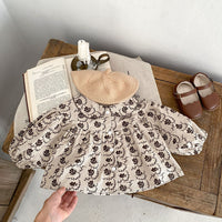 Load image into Gallery viewer, Baby Kid Girls Solid Color Flower Print Tops Pants Wholesale 230828263
