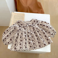 Load image into Gallery viewer, Baby Kid Girls Solid Color Flower Print Tops Pants Wholesale 230828263
