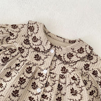 Load image into Gallery viewer, Baby Kid Girls Solid Color Flower Print Tops Pants Wholesale 230828263
