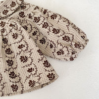 Load image into Gallery viewer, Baby Kid Girls Solid Color Flower Print Tops Pants Wholesale 230828263
