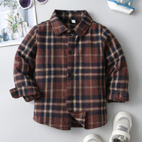 Load image into Gallery viewer, Baby Kid Boys Color-blocking Checked Shirts Wholesale 230828272
