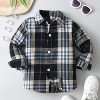 Load image into Gallery viewer, Baby Kid Boys Color-blocking Checked Shirts Wholesale 230828272
