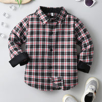 Load image into Gallery viewer, Baby Kid Boys Color-blocking Checked Shirts Wholesale 230828272
