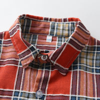 Load image into Gallery viewer, Baby Kid Boys Color-blocking Checked Shirts Wholesale 230828272
