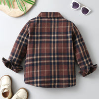 Load image into Gallery viewer, Baby Kid Boys Color-blocking Checked Shirts Wholesale 230828272

