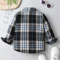 Load image into Gallery viewer, Baby Kid Boys Color-blocking Checked Shirts Wholesale 230828272
