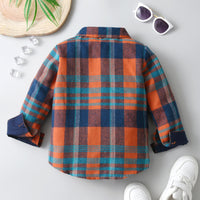 Load image into Gallery viewer, Baby Kid Boys Color-blocking Checked Shirts Wholesale 230828272
