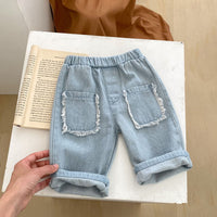 Load image into Gallery viewer, Baby Kid Unisex Solid Color Jeans Wholesale 230828276
