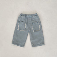 Load image into Gallery viewer, Baby Kid Unisex Solid Color Jeans Wholesale 230828276
