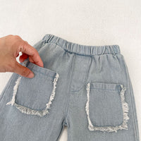 Load image into Gallery viewer, Baby Kid Unisex Solid Color Jeans Wholesale 230828276
