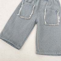 Load image into Gallery viewer, Baby Kid Unisex Solid Color Jeans Wholesale 230828276
