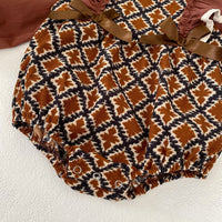 Load image into Gallery viewer, Baby Girls Color-blocking Print Rompers Wholesale 230828284
