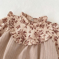 Load image into Gallery viewer, Baby Girls Flower Print Rompers Wholesale 230828285
