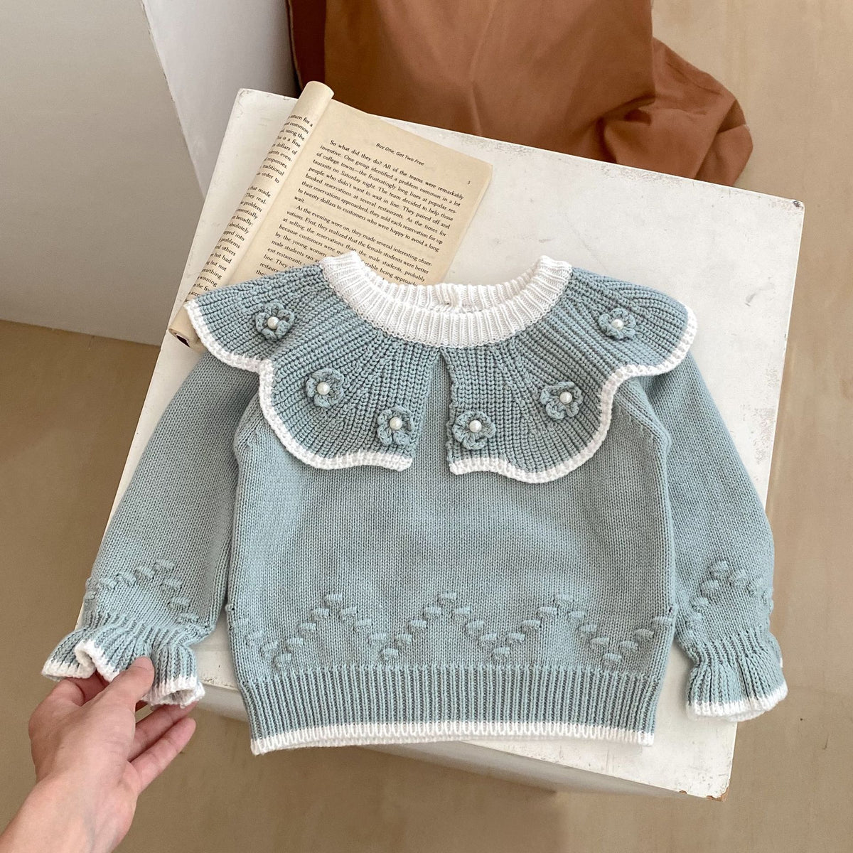 Baby Kid Girls Solid Color Sweaters Wholesale 230828304