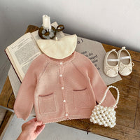 Load image into Gallery viewer, Baby Kid Girls Solid Color Cardigan Wholesale 230828305

