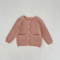 Load image into Gallery viewer, Baby Kid Girls Solid Color Cardigan Wholesale 230828305
