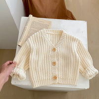 Load image into Gallery viewer, Baby Kid Girls Solid Color Cardigan Wholesale 230828307
