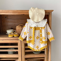 Load image into Gallery viewer, Baby Kid Girls Color-blocking Flower Rompers Jackets Outwears Wholesale 230828312
