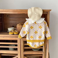 Load image into Gallery viewer, Baby Kid Girls Color-blocking Flower Rompers Jackets Outwears Wholesale 230828312
