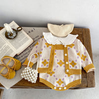 Load image into Gallery viewer, Baby Kid Girls Color-blocking Flower Rompers Jackets Outwears Wholesale 230828312
