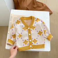 Load image into Gallery viewer, Baby Kid Girls Color-blocking Flower Rompers Jackets Outwears Wholesale 230828312
